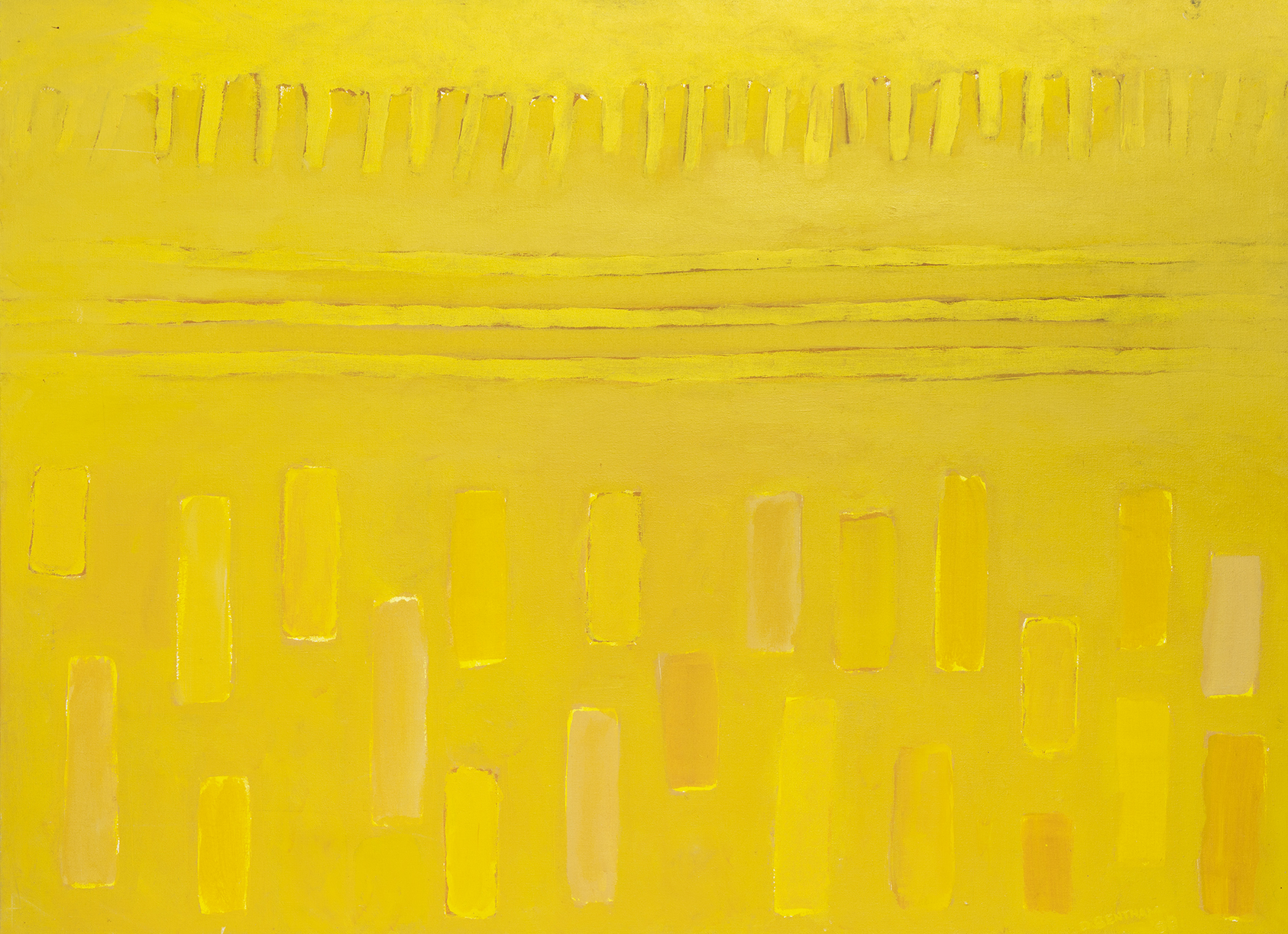 Forest 9 - 1968 acrylic on canvas by Doug Bentham
