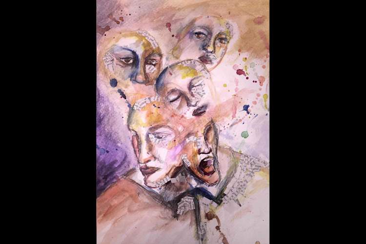 Mireim Alibrahim, “Thoughts,” first place winner of the Stigma Conference art contest.
