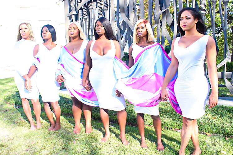 Members of WeCareTn: Halenia Crews, Chanel Adams, Jamaya Carter, Katrina Spencer, Na'Porsha Latrice, and Jasmine Tasaki