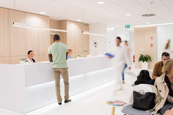 waiting room in clinic
