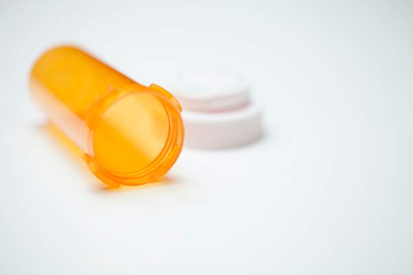 empty pill bottle