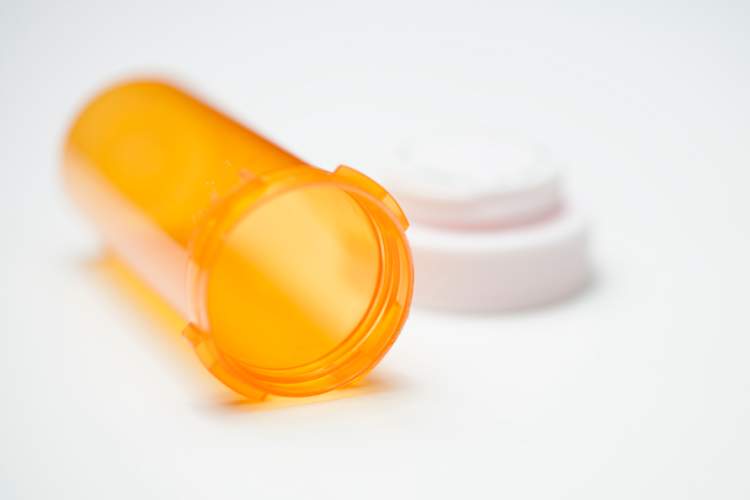 empty pill bottle
