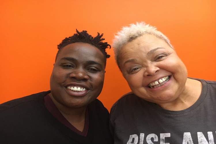 Leilah Babirye and Amanda Lugg