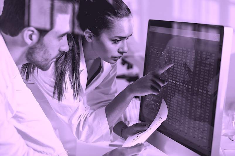 scientists analyzing