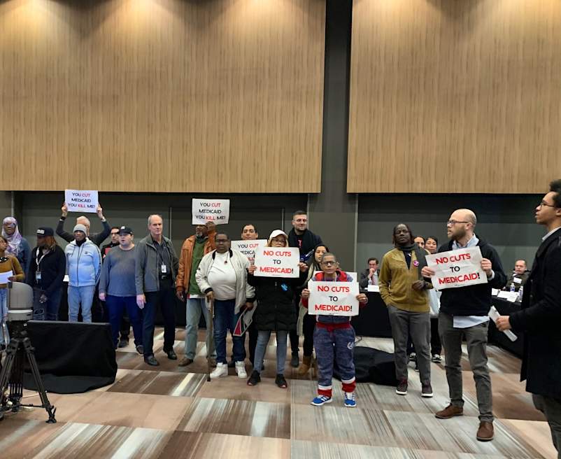 Medicaid Cuts Protest NYS February 2020.
