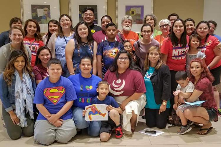 Members of the North Texas Immigration Coalition came out in full force for the Dallas Independent School District board meeting.