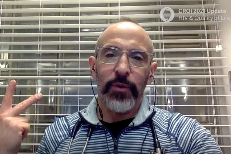 photo of David Alain Wohl, M.D., as he recaps research from CROI 2021