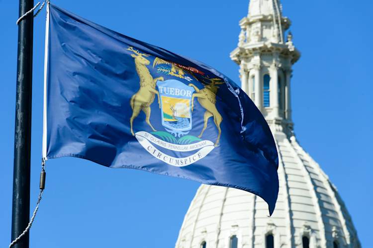 Michigan state flag