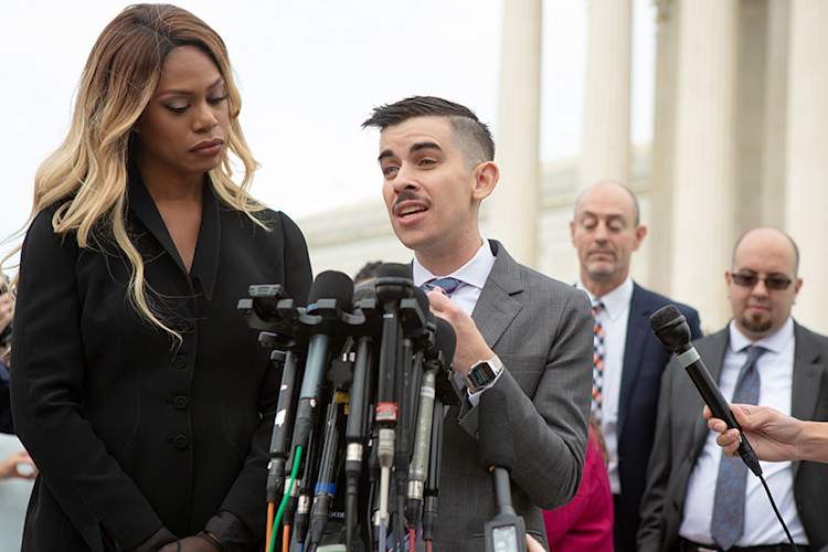 Laverne Cox and Chase Strangio