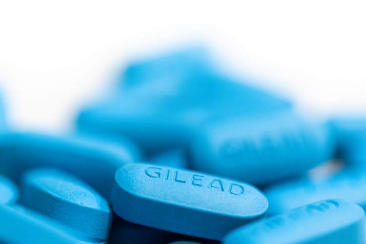 selective focus image of Gilead Truvada for PrEP