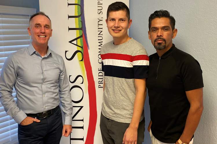 Stephen Fallon Daniel Bravo Rafaelé Narváez credit Latino Saludos
