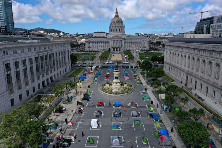 SF tent camps in COVID-19 times