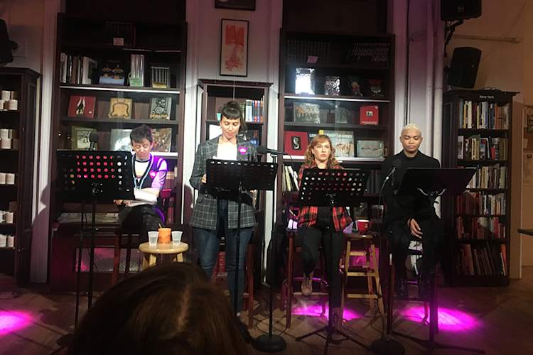 Housing Works + What Would an HIV Doula DO? present a reading of "I, OF COURSE, was LIVID" at Housing Works Bookstore Cafe and Bar on Feb 12, 2020.