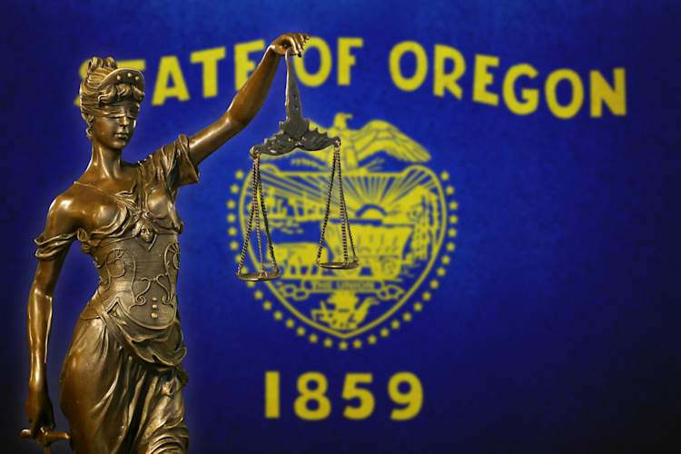 Oregon flag Justice