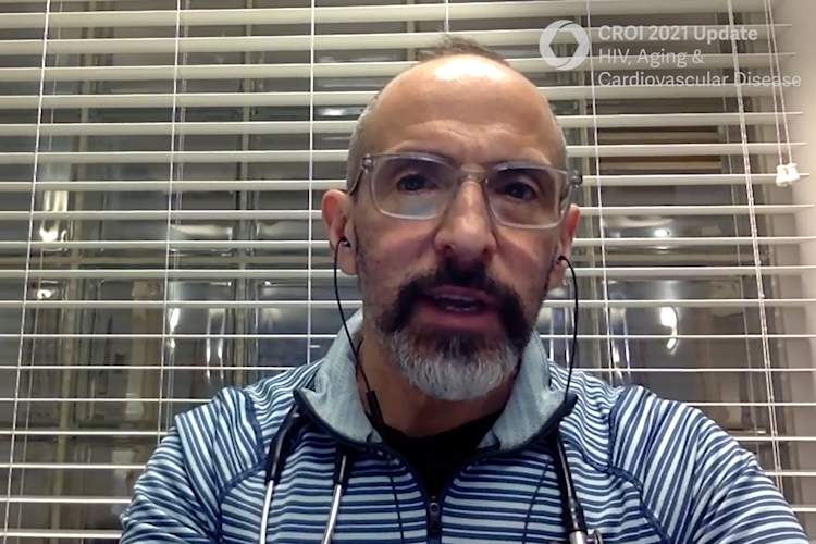 photo of David Alain Wohl, M.D., as he recaps research from CROI 2021