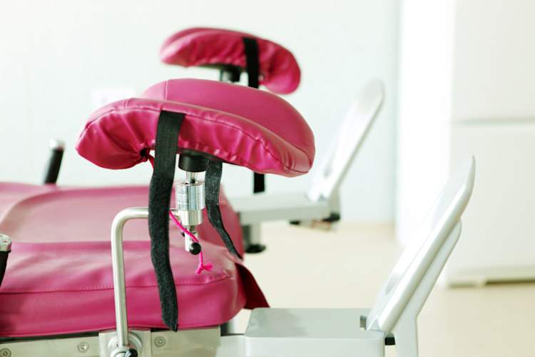 Gynecological chair in doctor's office