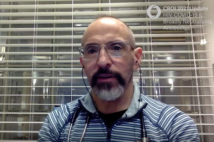 photo of David Alain Wohl, M.D., as he recaps research from CROI 2021