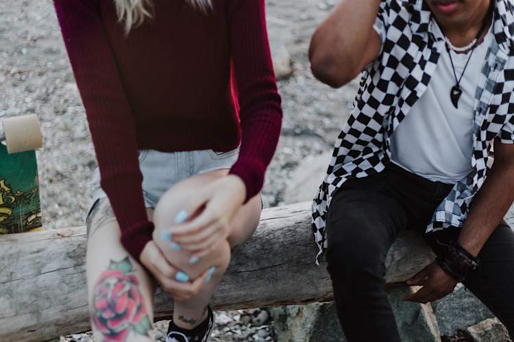young people talking