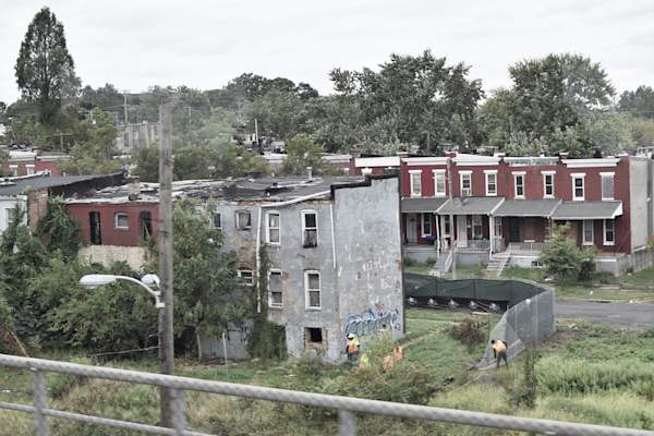 inner city Baltimore