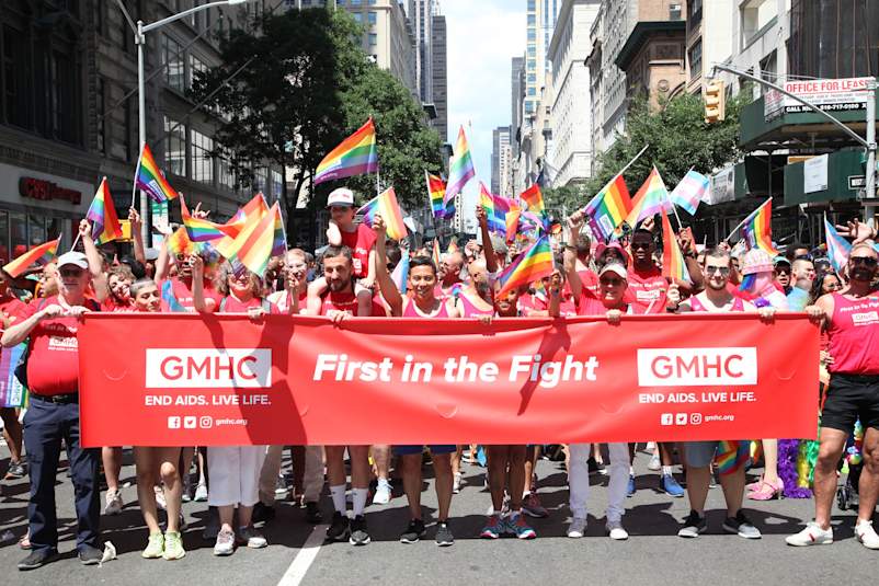 2019 GMHC contingent NYC Pride march Kelsey Louie
