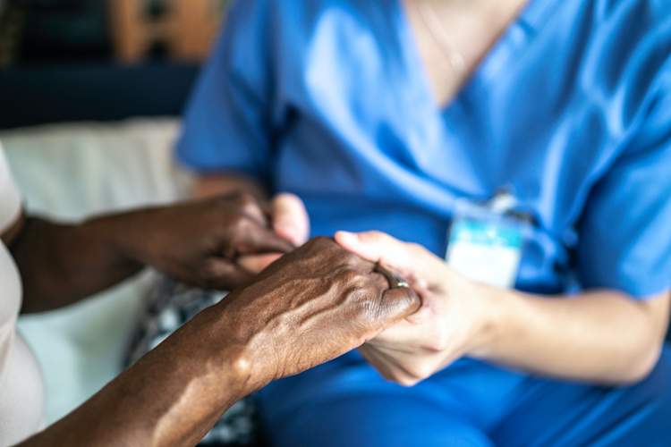 doctor patient hands
