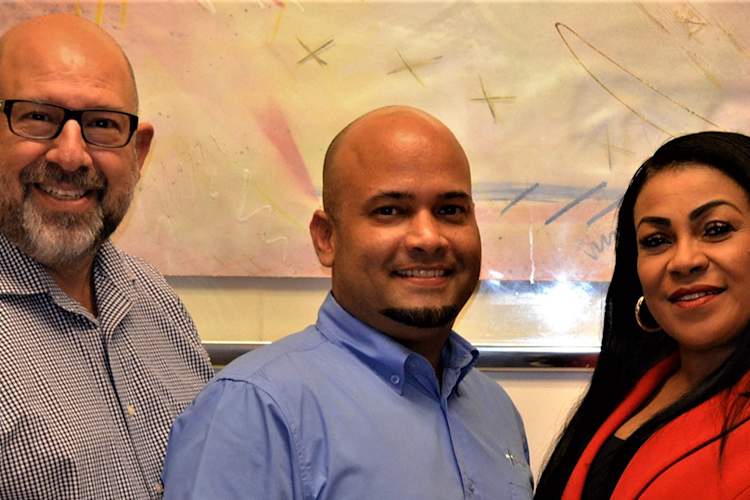 Dr. Rik Pavlescak, Gilberto, and Ms. Yolette Bonnet