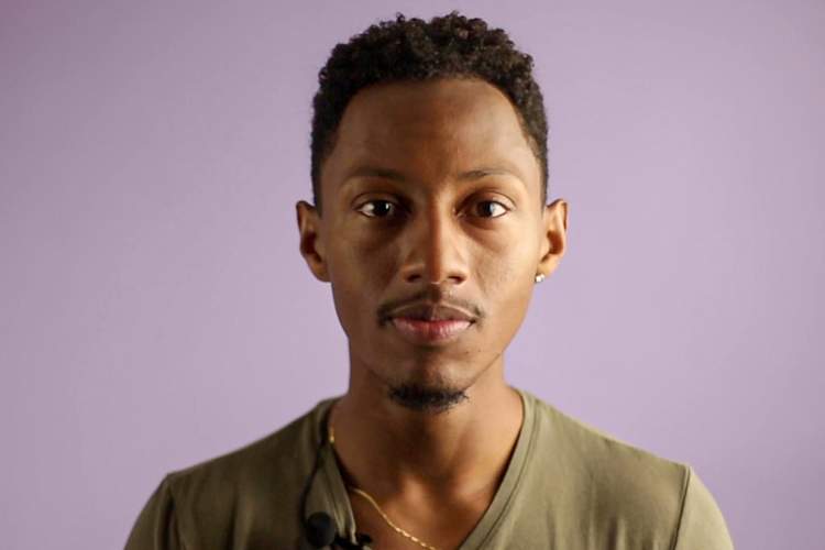 Actor Brandon Gill plays "Marcus" in this production of As Much As I Can.