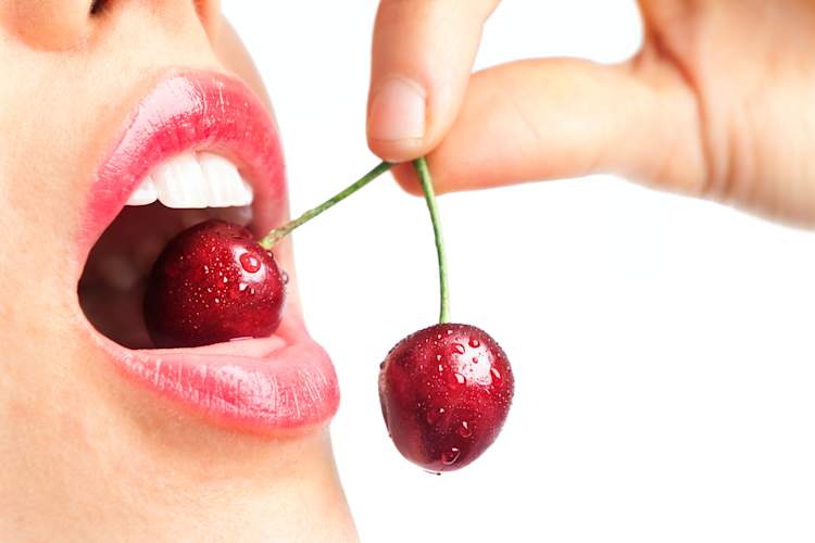 eating cherries