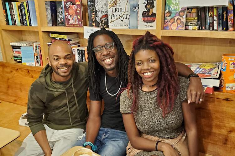 Let's Get Back to Queer producer team, Glenn Quentin George Jr., Brandon Nicholas, and Shannon Shird