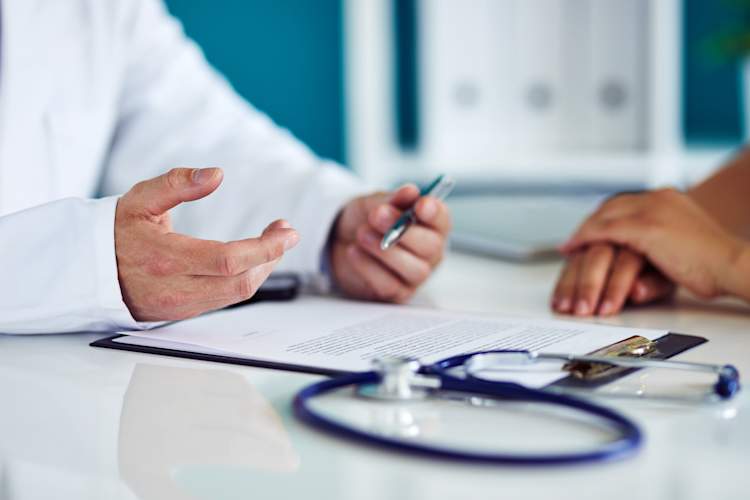Doctor sharing advice.