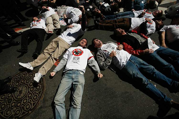 Act Up activists