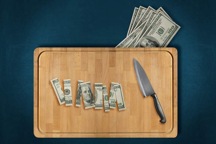 money cut
