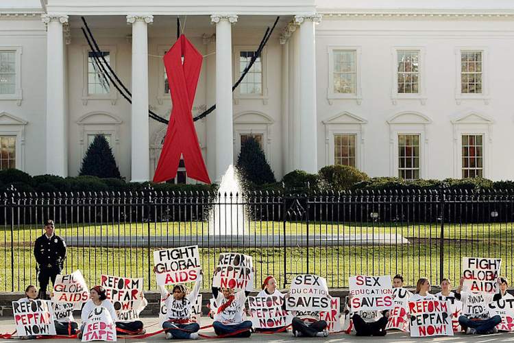 PEPFAR protest