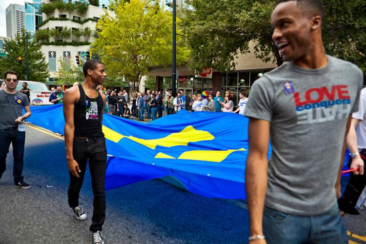 Marching with the Equality Flag in Atlanta 2011