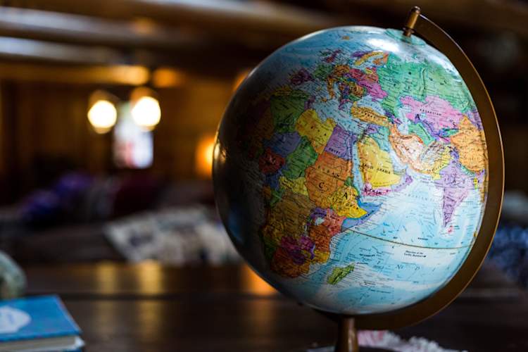 Globe in study
