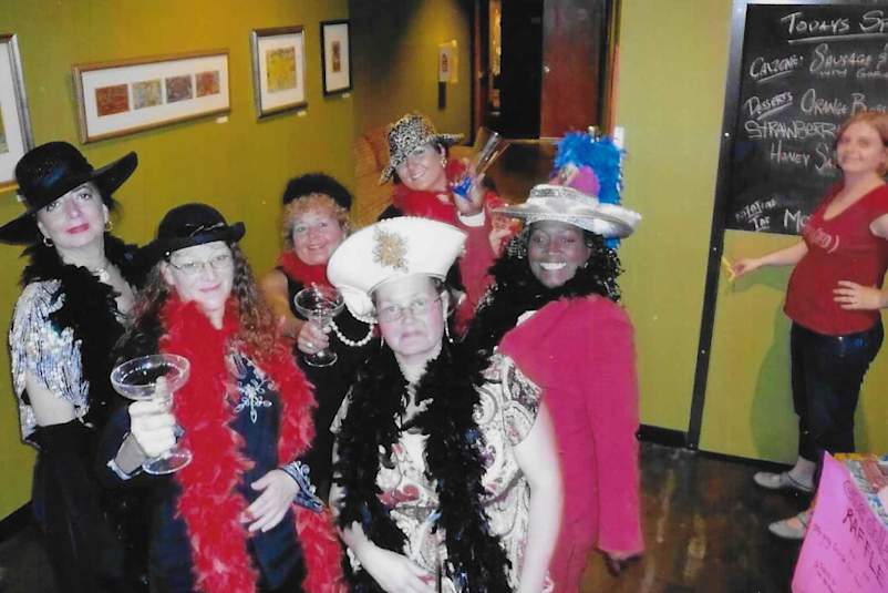 The cast getting ready to sing "I'm Still Here"