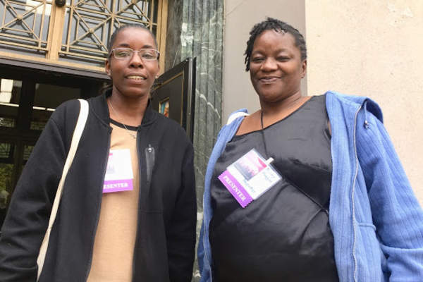 Estoria Wright (left) and Shirley Huggins (right)