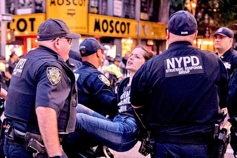 Annette Gaudino being arrested