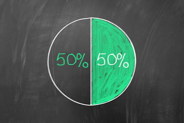 fifty percent