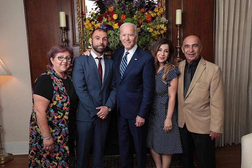 Former Vice President Joe Biden and the Ratevosian Family