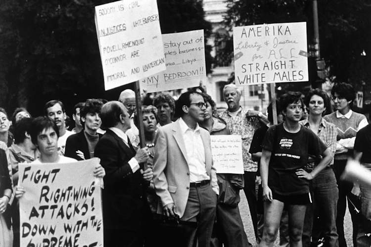 Bowers V Hardwick protest in Washington DC, 1986