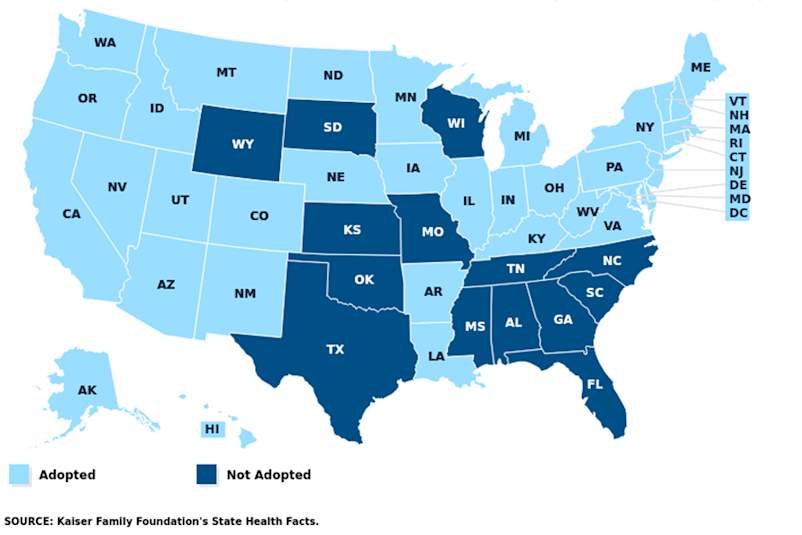 Status of State Action on the Medicaid Expansion Decision