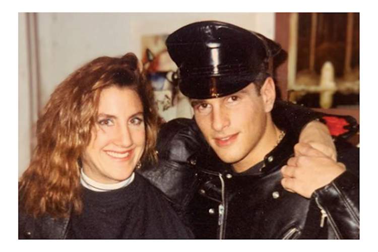 Nora Burns with her friend David