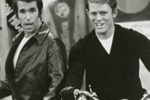 The Fonz and Richie from Happy Days
