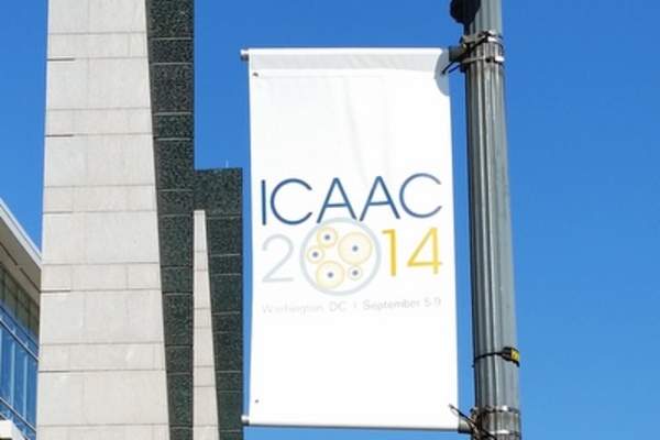 ICAAC 2014 street sign