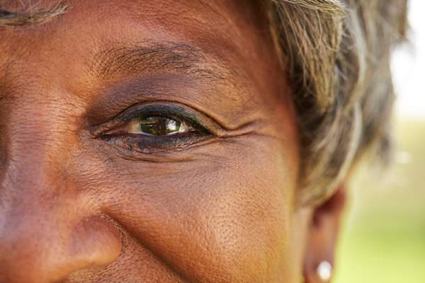 Close Up Of Senior Womans Eyes