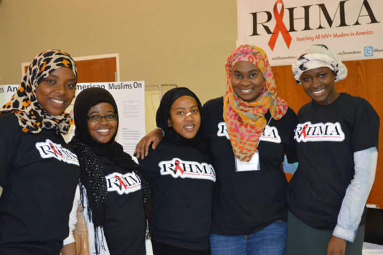 Khadijah Abdullah, founder of RAHMA (second from right) with members