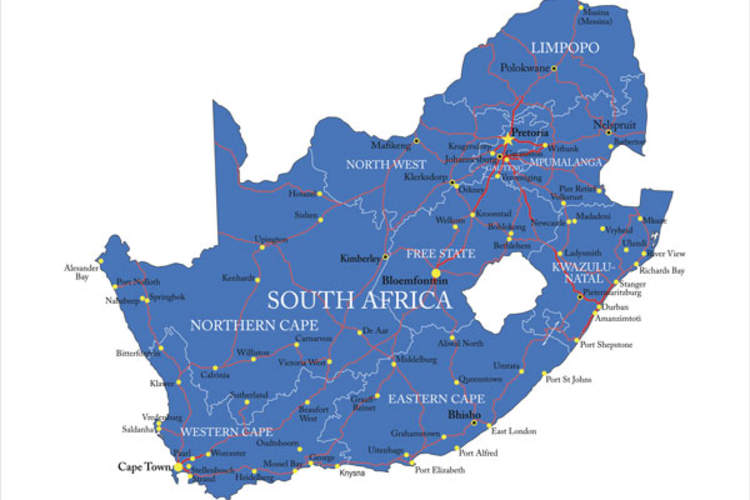 South Africa map