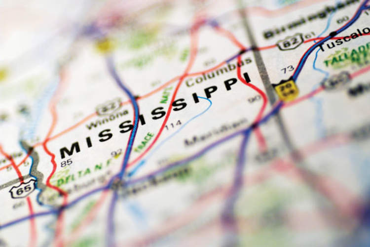 Mississippi map