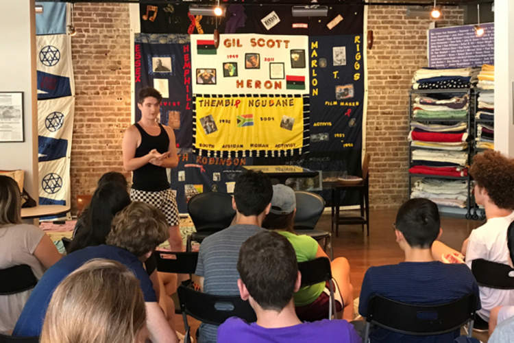 AIDS Quilt presentation